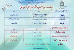 برگزاری مسابقات دانشجویی به مناسبت روز دانشجو